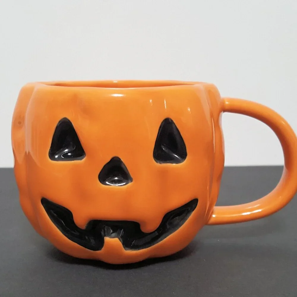 NEW RARE Williams Sonoma Jack o Lantern Mug 20 OZ Stoneware